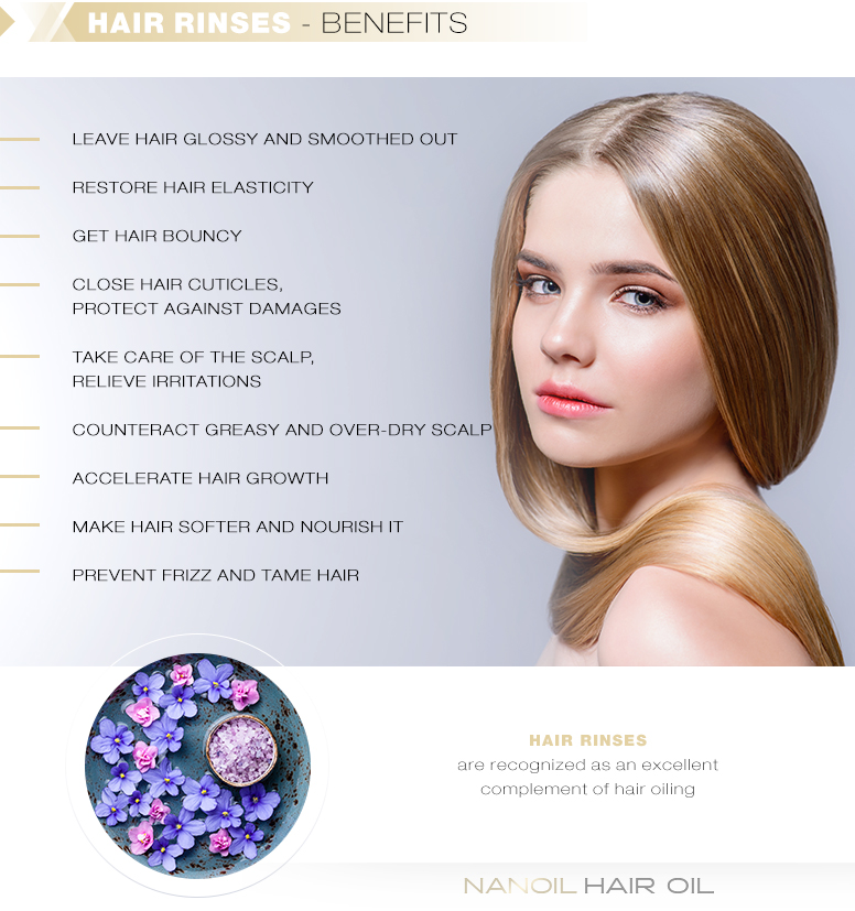 Hair rinses - benefits